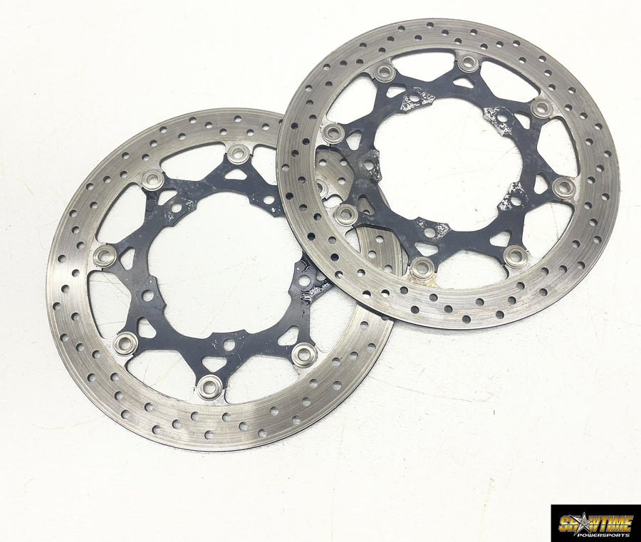 11-12 SUZUKI BANDIT GSX1250FA FRONT LEFT RIGHT BRAKE ROTORS DISCS