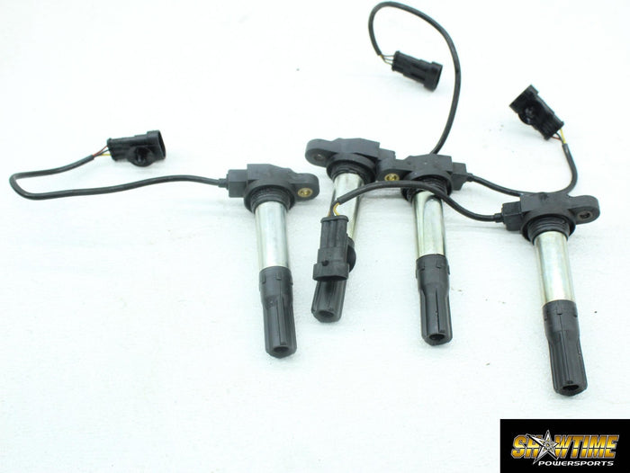10-14 APRILIA RSV4 IGNITION COILS COIL SPARK PLUG CAPS STICK SET