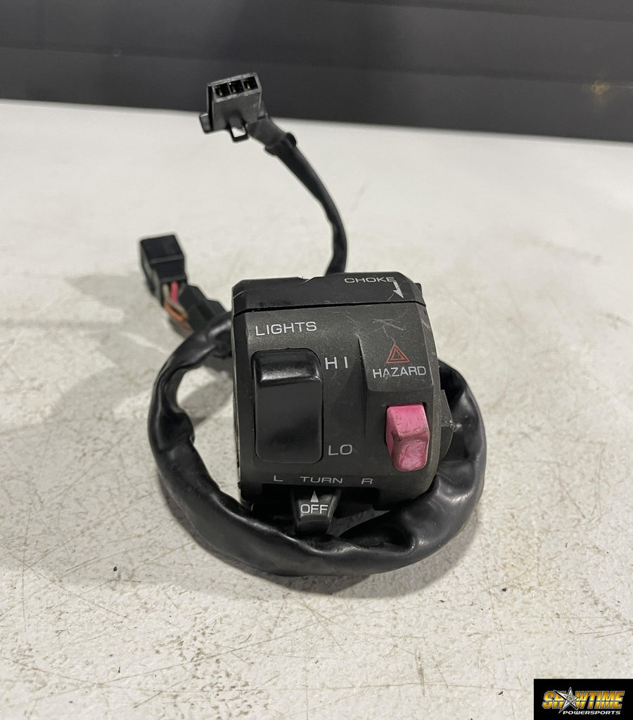 93-01 KAWASAKI NINJA ZX11 LEFT CLIP ON HANDLE HORN SIGNALS SWITCH SWITCHES