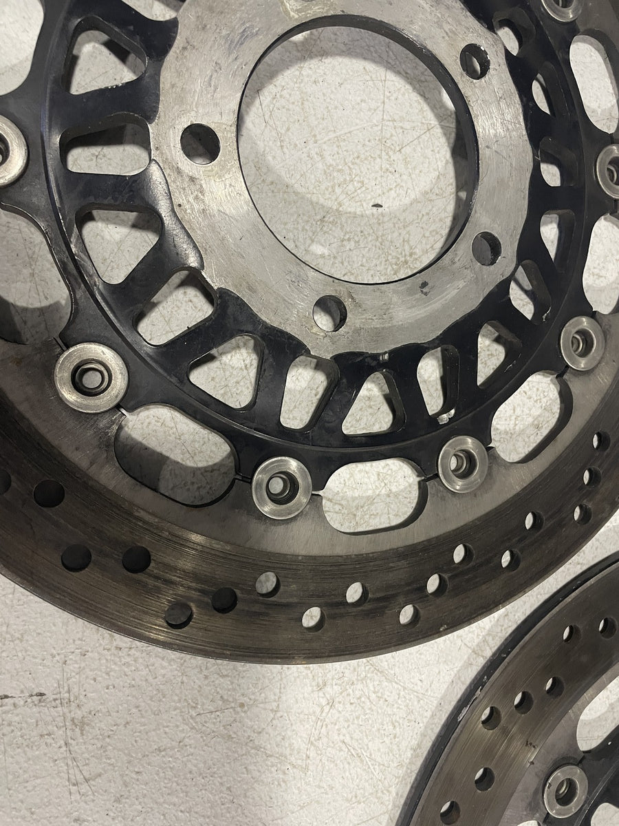 99-06 TRIUMPH DAYTONA 955I FRONT LEFT RIGHT BRAKE ROTORS DISCS