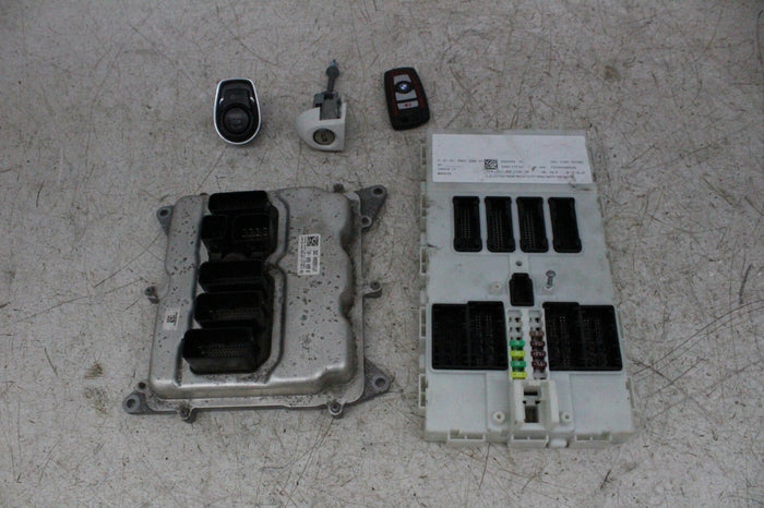 16 BMW 328XI F30 OEM ECU COMPUTER BOX W/IGNITION KEY SET