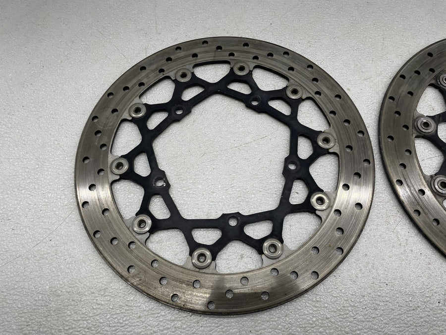 06-15 YAMAHA FZ1 FRONT LEFT RIGHT BRAKE ROTORS DISCS