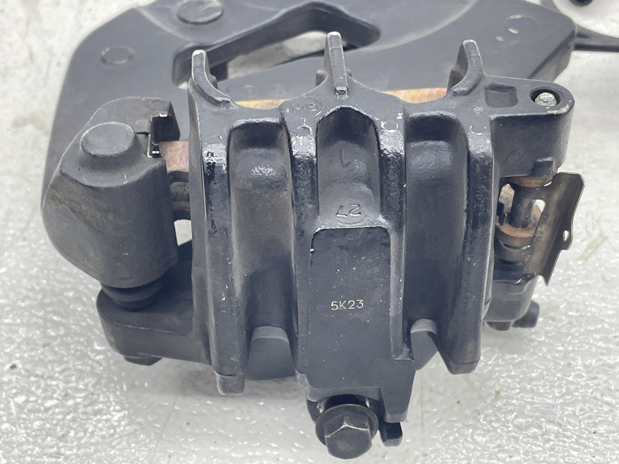12-17 VICTORY CROSS COUNTRY TOUR REAR BACK BRAKE CALIPER W MOUNT BRACKET