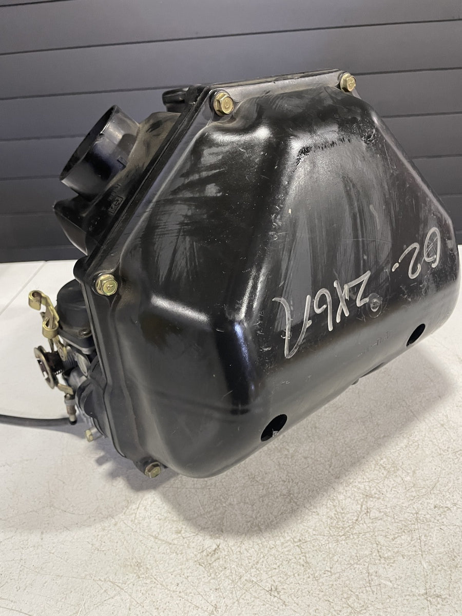 98-02 KAWASAKI NINJA ZX6R CARBS CARBURETORS AIRBOX TPS