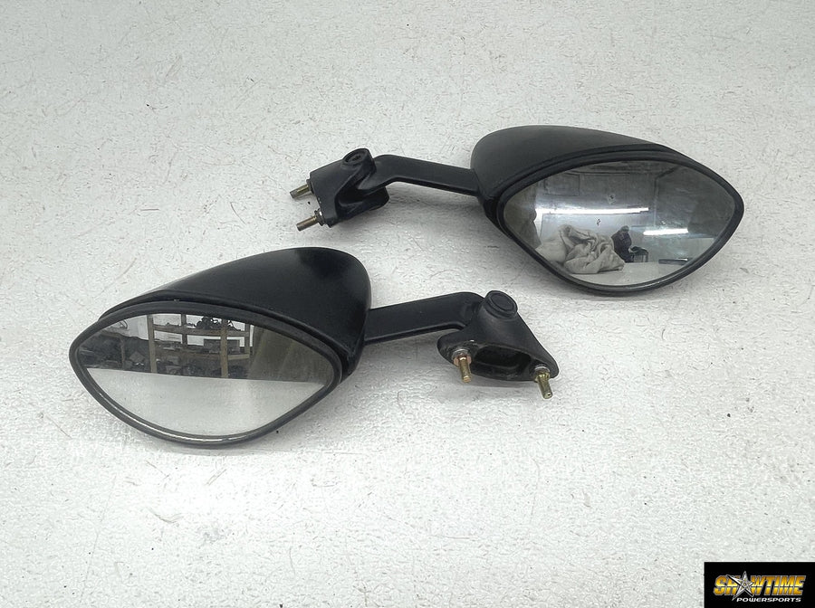 02-05 KAWASAKI NINJA ZX12R REAR VIEW MIRROR SET PAIR MIRRORS