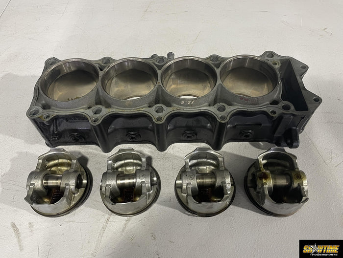 02-05 KAWASAKI NINJA ZX12R ENGINE MOTOR PISTON CYLINDERS BLOCK JUG