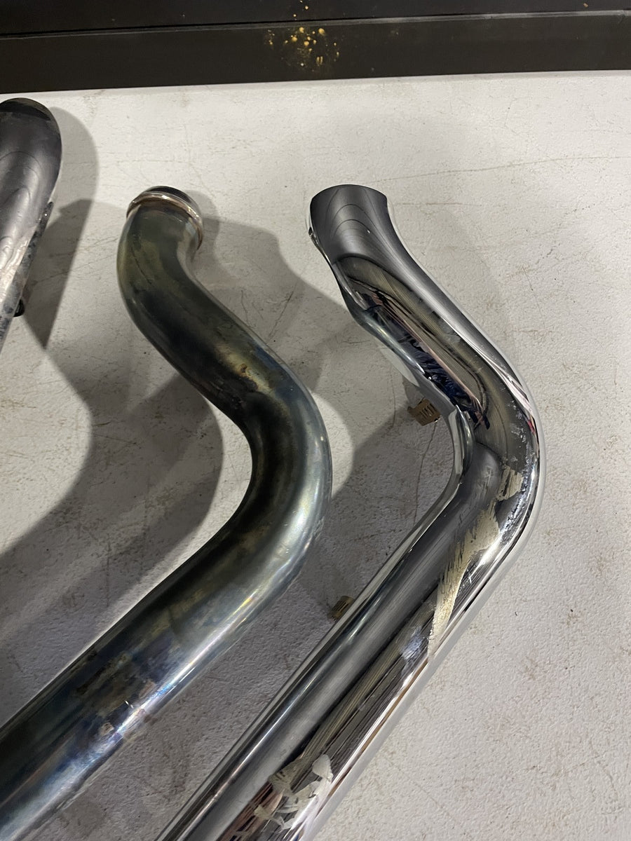 13-17 HARLEY-DAVIDSON SOFTAIL BREAKOUT MUFFLER EXHAUST SILENCER HEADERS SHIELDS