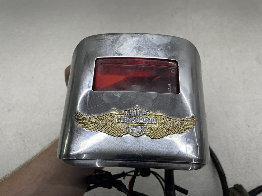 89-91 HARLEY-DAVIDSON ELECTRA GLIDE CLASSIC TAILLIGHT REAR BRAKE LIGHT W/ COVER