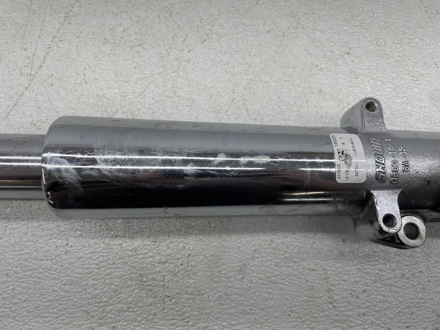 13 HARLEY-DAVIDSON ROAD GLIDE CVO CUSTOM FLTRXSE2 LEFT FRONT FORK SHOCK CHROME