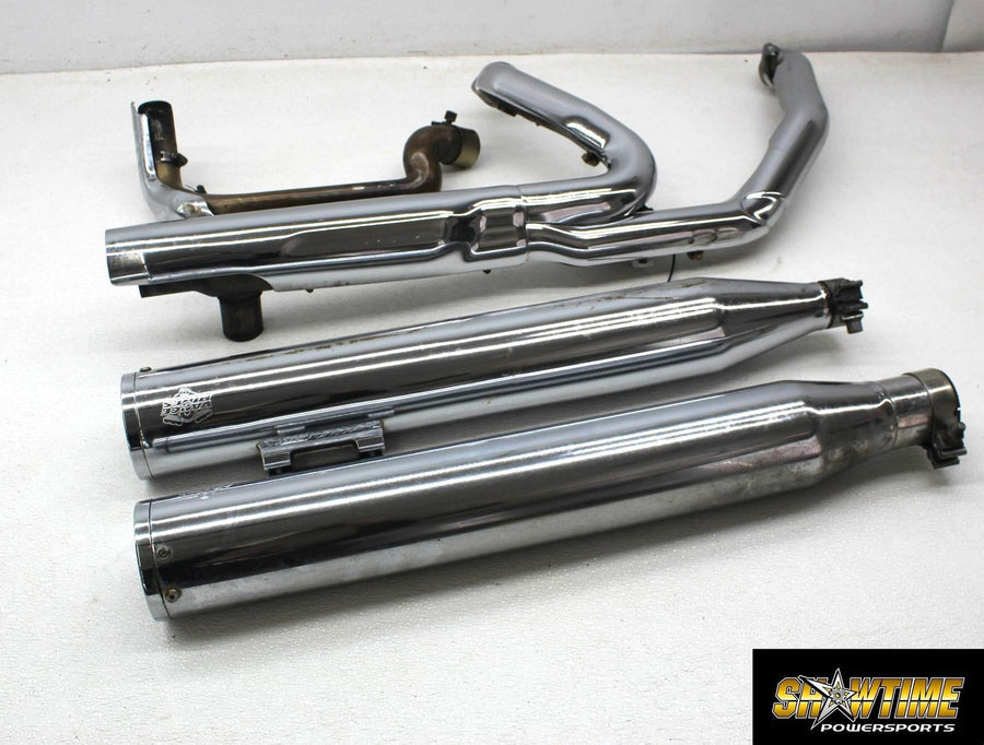 17-23 HARLEY-DAVIDSON STREET GLIDE VANCE & HINES EXHAUST PIPE MUFFLERS HEADER