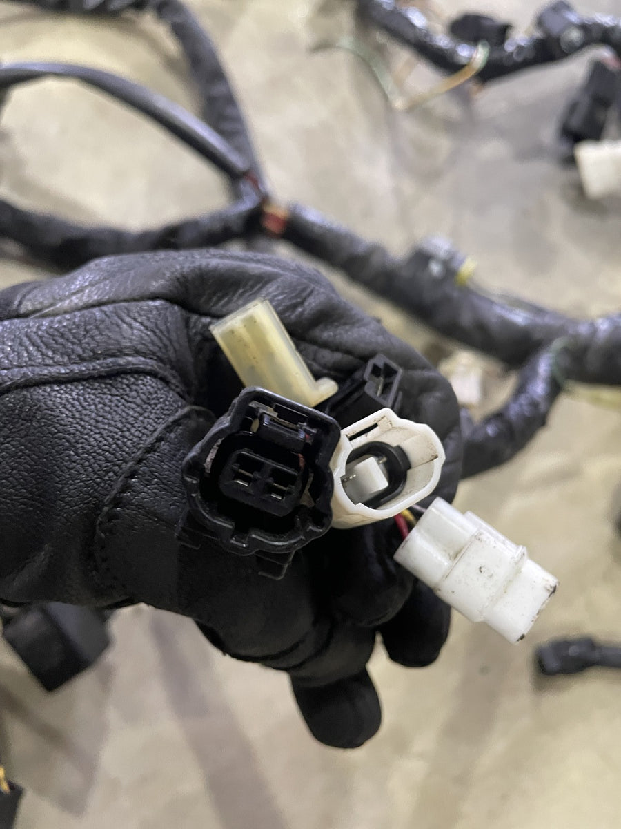 07-08 SUZUKI GSXR1000 MAIN ENGINE WIRING HARNESS MOTOR WIRE LOOM DAMAGED