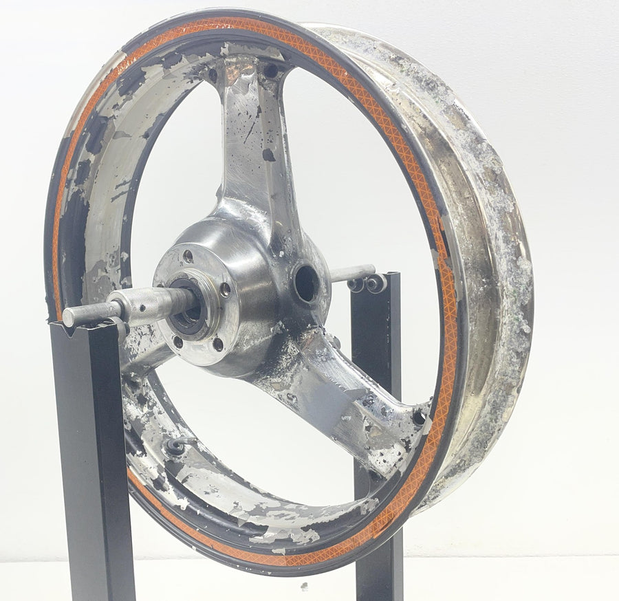 02-05 KAWASAKI NINJA ZX12R FRONT WHEEL RIM STRAIGHT