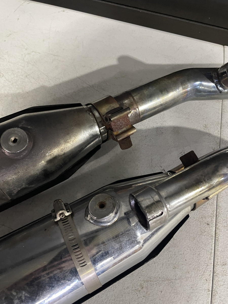 13-17 HARLEY-DAVIDSON SOFTAIL BREAKOUT MUFFLER EXHAUST SILENCER HEADERS SHIELDS