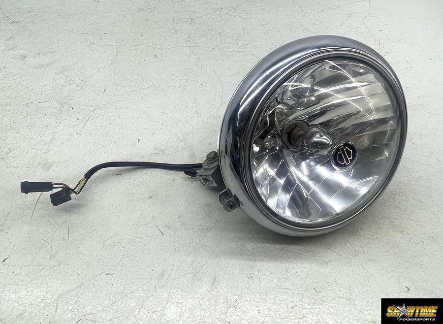 07-11 HARLEY-DAVIDSON SOFTAIL FAT BOY FLSTF HEADLIGHT HEAD LAMP LIGHT BUCKET