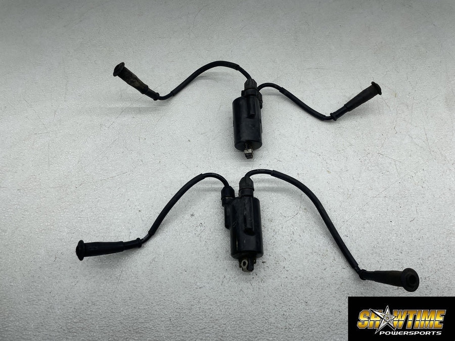 82-85 HONDA NIGHTHAWK 650 CB650SC IGNITION COILS COIL SPARK PLUG CAPS