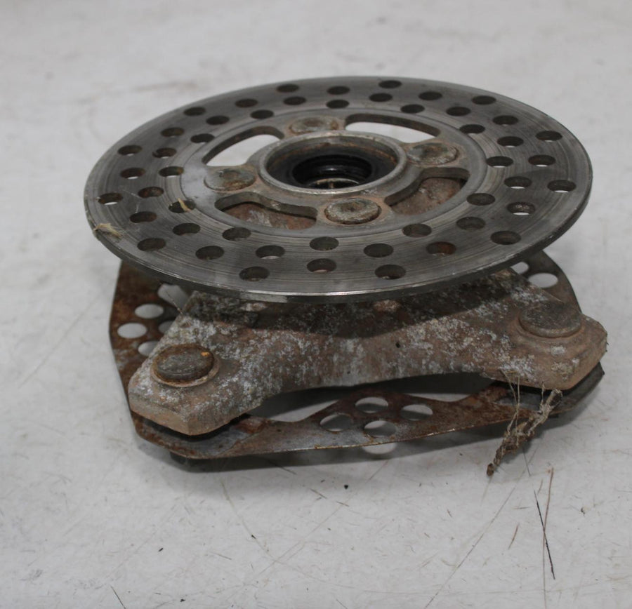 01-05 YAMAHA RAPTOR YFM 660 FRONT RIGHT WHEEL HUB W/ ROTOR SPINDLE