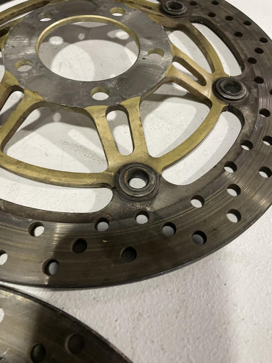 99-02 SUZUKI SV650 FRONT LEFT RIGHT BRAKE ROTORS DISCS