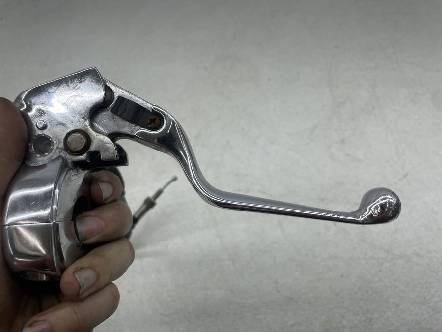 00-05 HARLEY-DAVIDSON DYNA LOW RIDER FXDL CHROME CLUTCH PERCH LEVER W/ CABLE