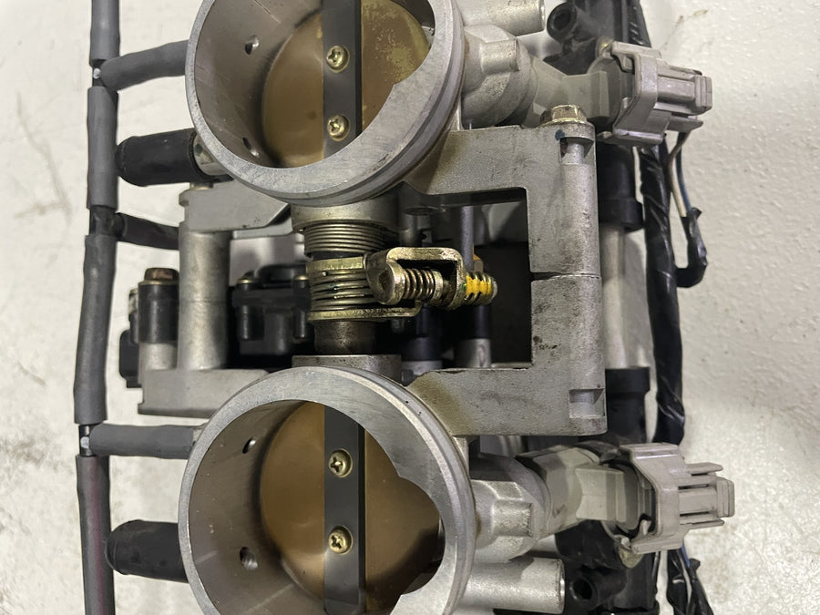 04-06 KAWASAKI NINJA ZX12R THROTTLE BODY BODIES STVA FUEL INJECTORS TPS