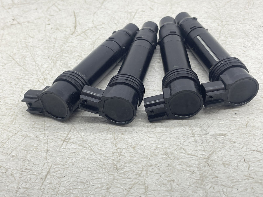 19-23 KAWASAKI NINJA ZX6R ZX636 IGNITION COILS COIL SPARK PLUG CAPS STICK SET