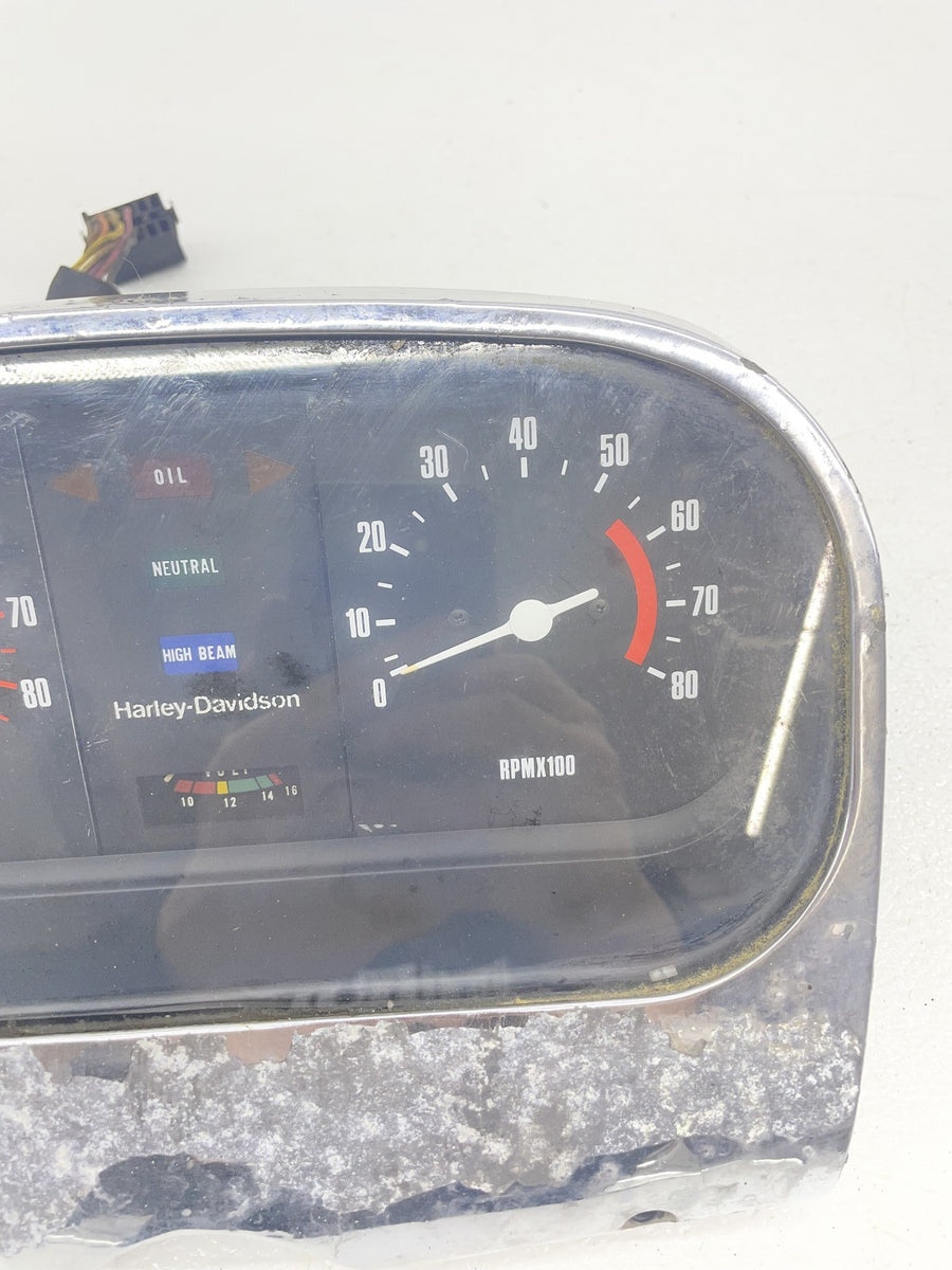 81 HARLEY-DAVIDSON TOUR GLIDE FLT GAUGES GAUGE METER SPEEDO TACH 21K