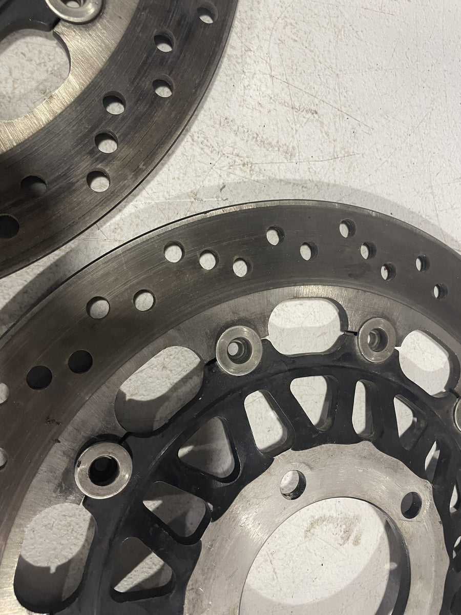 99-06 TRIUMPH DAYTONA 955I FRONT LEFT RIGHT BRAKE ROTORS DISCS