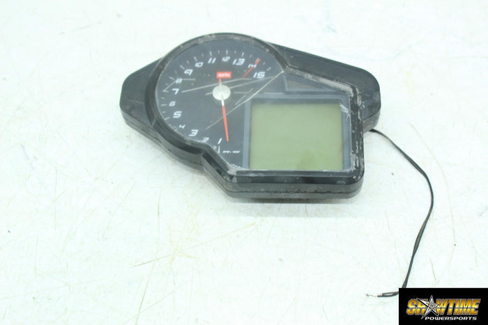 10-14 APRILIA RSV4 SPEEDO GAUGE DISPLAY CLUSTER SPEEDOMETER TACHOMETER (READ