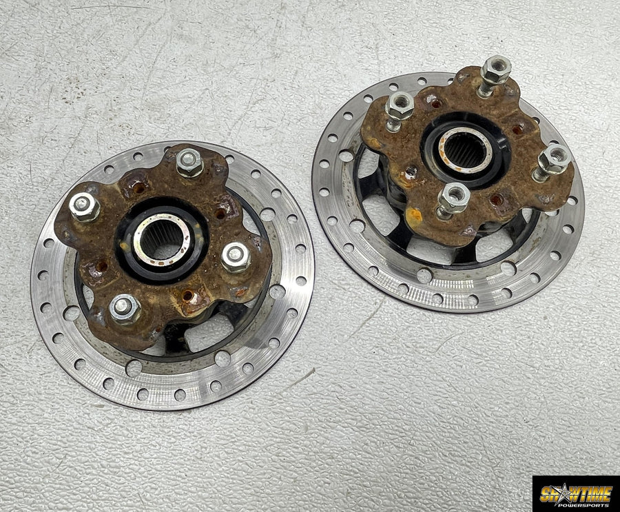 16-26 CF-MOTO CFORCE 400 400S FRONT WHEEL RIGHT LEFT HUBS ROTORS