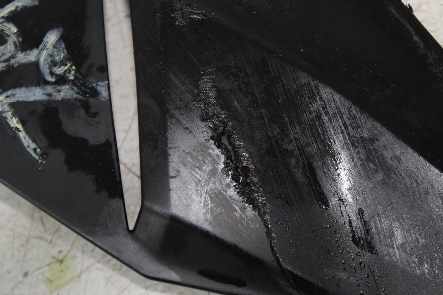 09-14 BMW S1000RR LEFT LOWER BOTTOM BELLY SIDE FAIRING COWL (SEE DESCP)