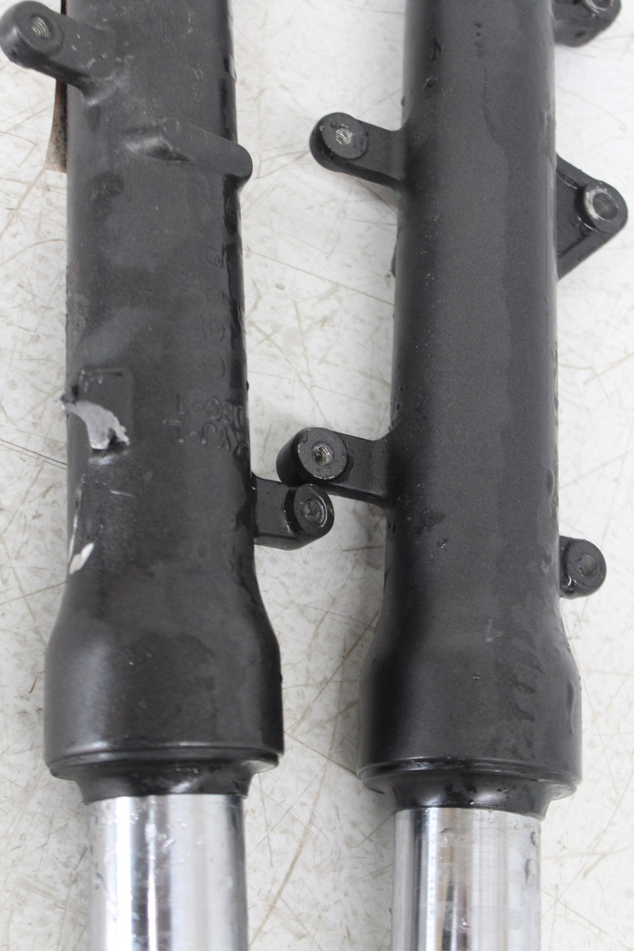 11-14 HONDA CBR250R FRONT END FORKS TRIPLE TREE CLAMP FORK TUBES FOR PARTS BENT