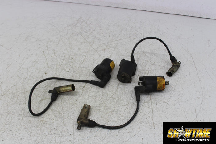 90 BMW K75RT IGNITION COILS COIL SPARK PLUG CAPS
