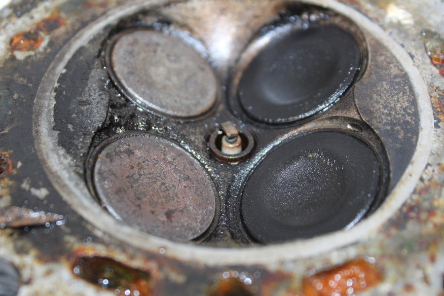 1978 HONDA CX500 ENGINE TOP END CYLINDER HEAD CAMS VALVES COVER