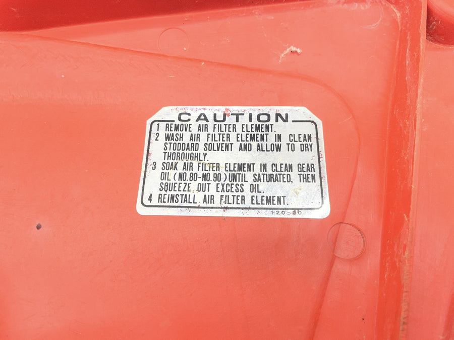 83-84 HONDA XR350R LEFT REAR NUMBER PLATE AIRBOX COVER PANEL COWL