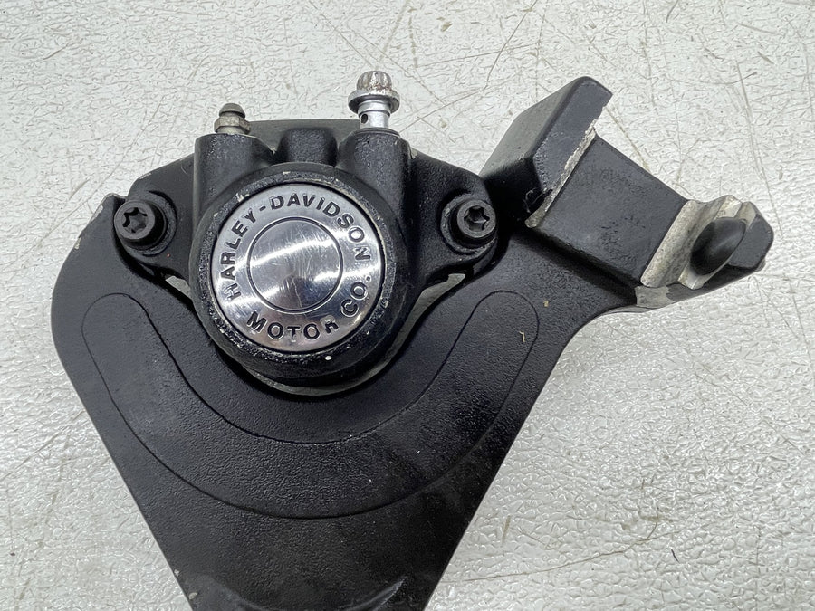 87-92 HARLEY-DAVIDSON LOW RIDER FXLR REAR BACK BRAKE CALIPER W MOUNT BRACKET