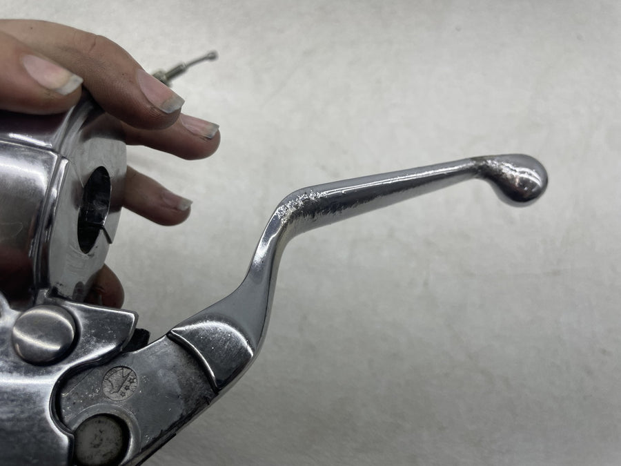 00-05 HARLEY-DAVIDSON DYNA LOW RIDER FXDL CHROME CLUTCH PERCH LEVER W/ CABLE