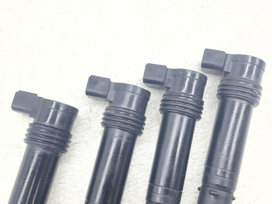 19-23 KAWASAKI NINJA ZX6R ZX636 IGNITION COILS COIL SPARK PLUG CAPS STICK SET