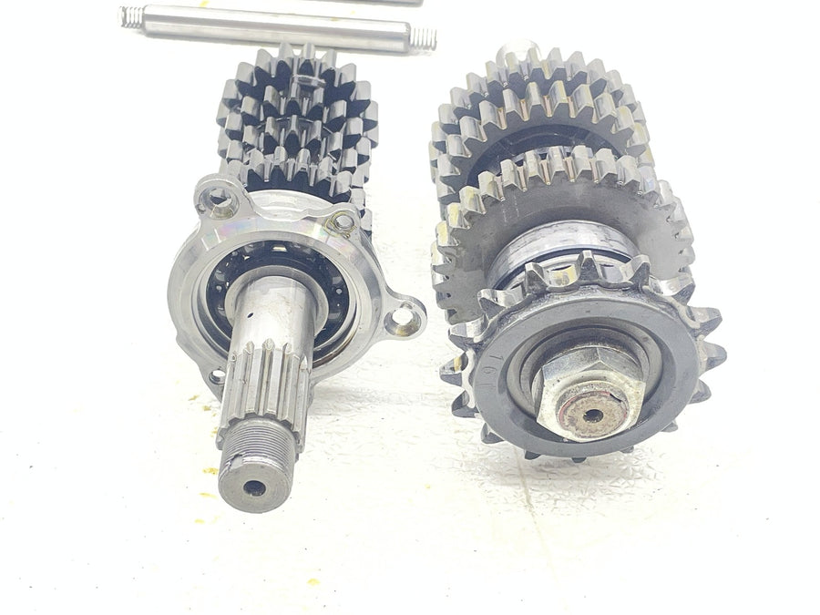 08-16 YAMAHA YZF R6 L ENGINE TRANSMISSION GEARS OUTPUT MAIN SHAFT DRUM