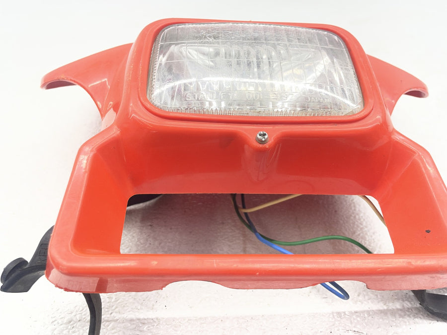 83-84 HONDA XR350R FRONT HEADLIGHT HEAD LIGHT LAMP W/ SHROUD COVER
