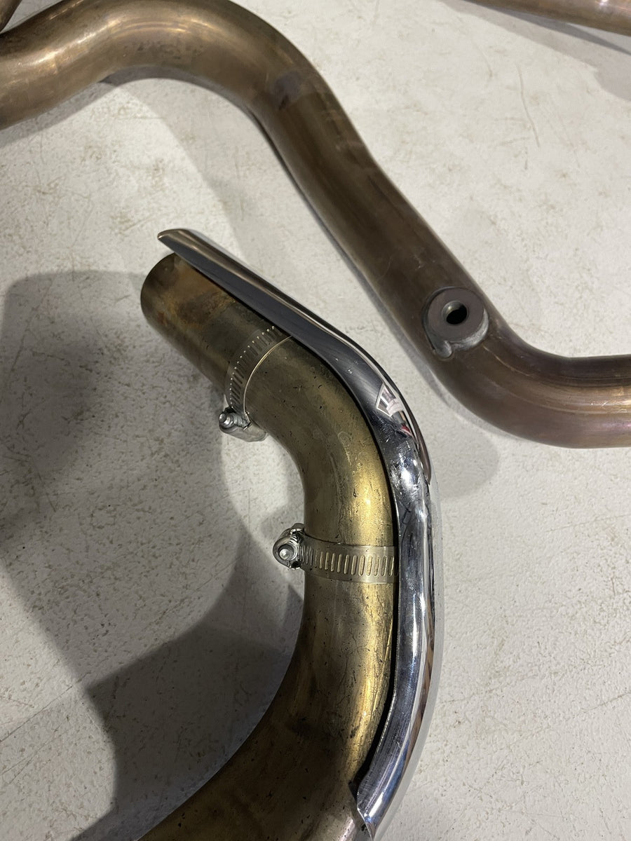 17-23 HARLEY-DAVIDSON STREET GLIDE FLHX EXHAUST HEADERS PIPES SHIELDS CROSSOVER