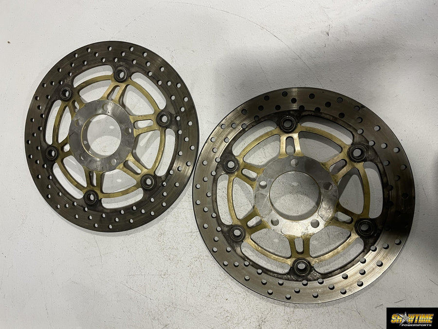 99-02 SUZUKI SV650 FRONT LEFT RIGHT BRAKE ROTORS DISCS