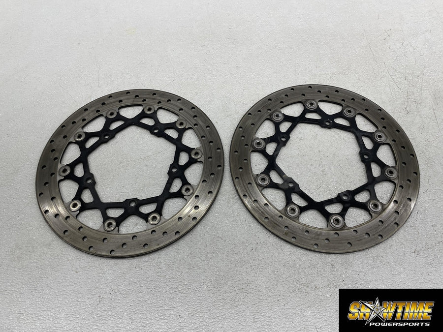 06-15 YAMAHA FZ1 FRONT LEFT RIGHT BRAKE ROTORS DISCS