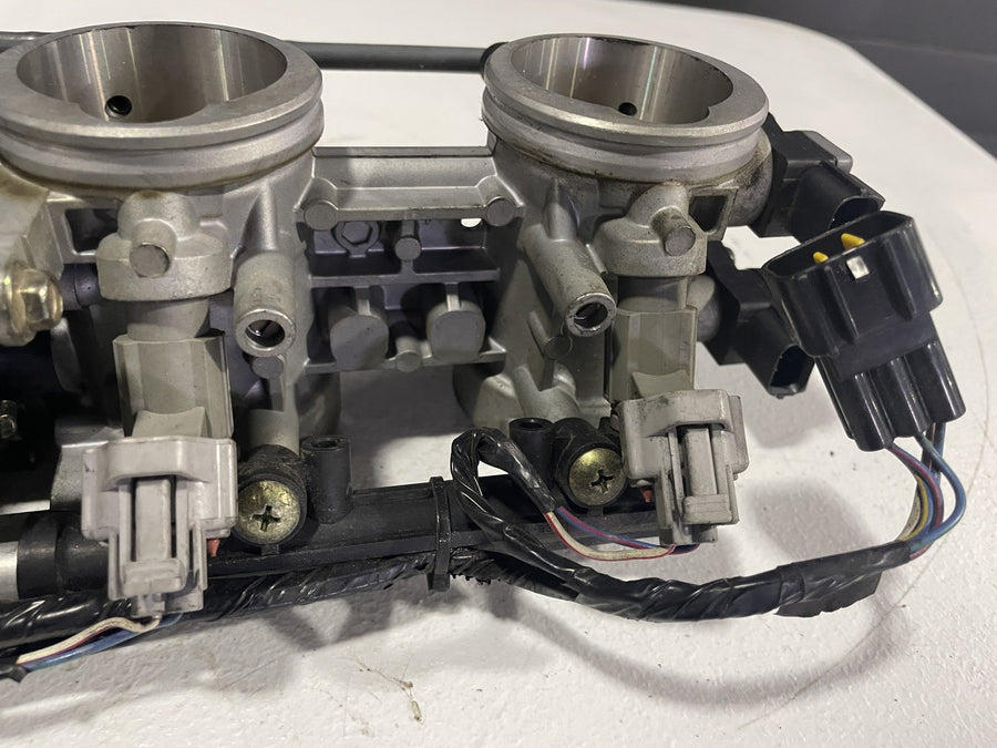 04-06 KAWASAKI NINJA ZX12R THROTTLE BODY BODIES STVA FUEL INJECTORS TPS