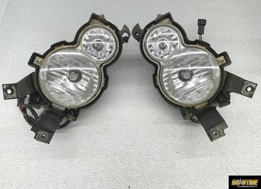 05-09 KAWASAKI BRUTE FORCE 750 KVF750 FRONT HEAD LIGHTS LAMP HEADLIGHTS