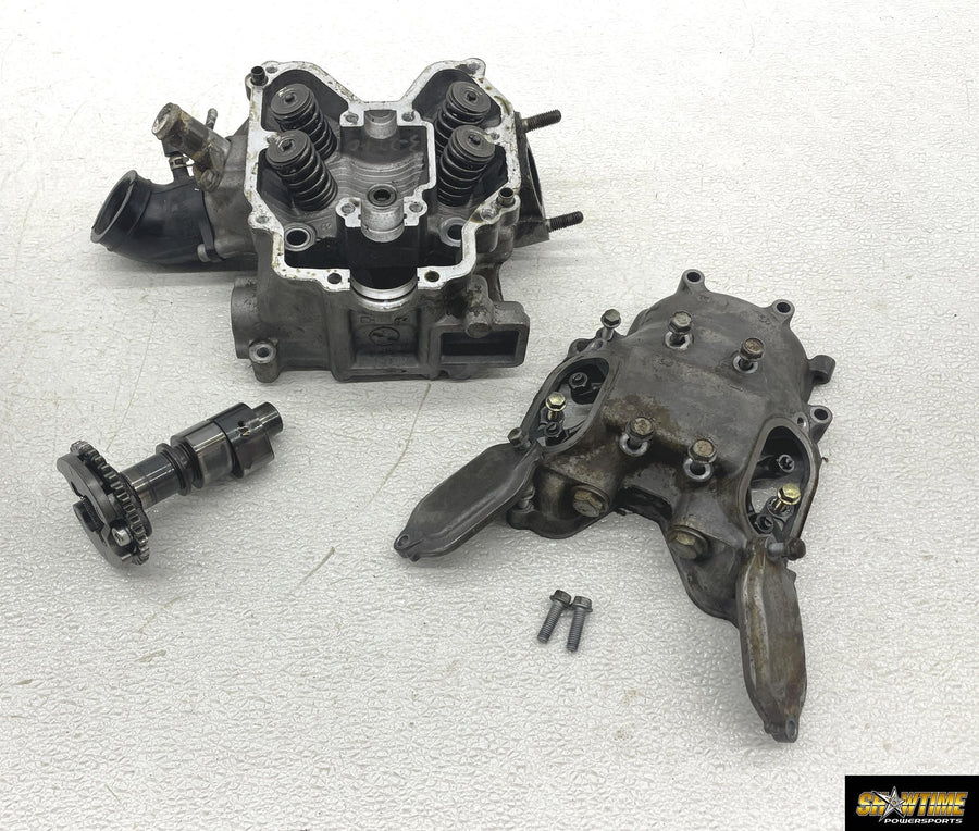 05-09 KAWASAKI BRUTE FORCE 750 KVF750 ENGINE REAR CYLINDER HEAD VALVES CAM COVER