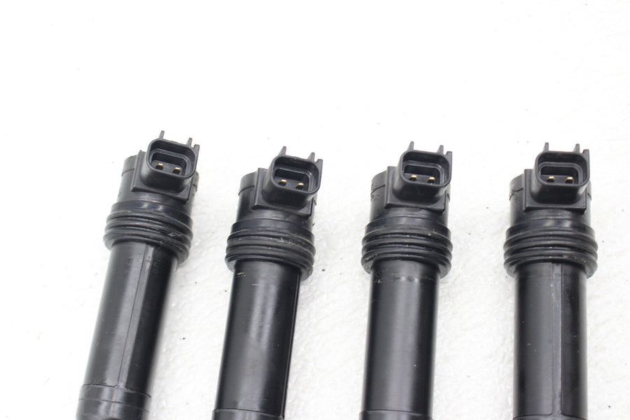 05 06 KAWASAKI NINJA ZX6R 636 IGNITION COILS COIL SPARK PLUG CAPS STICK SET