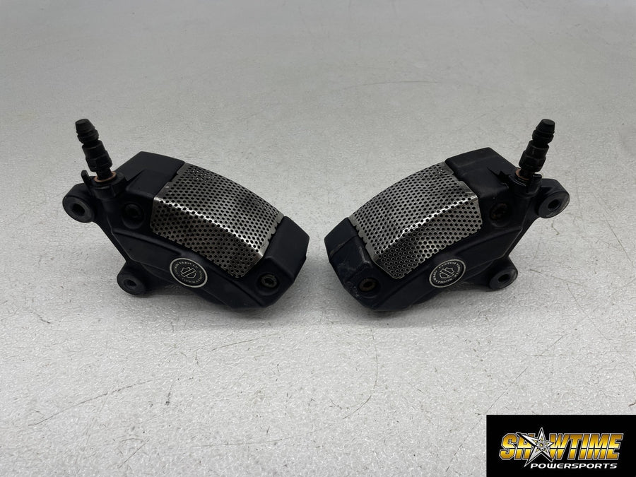 13 HARLEY-DAVIDSON ROAD GLIDE CVO CUSTOM RIGHT LEFT FRONT BRAKE CALIPERS PAIR