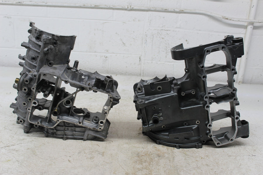 90-93 KAWASAKI NINJA ZX6 ZX600D ENGINE MOTOR CRANKCASE CRANK CASES BLOCK