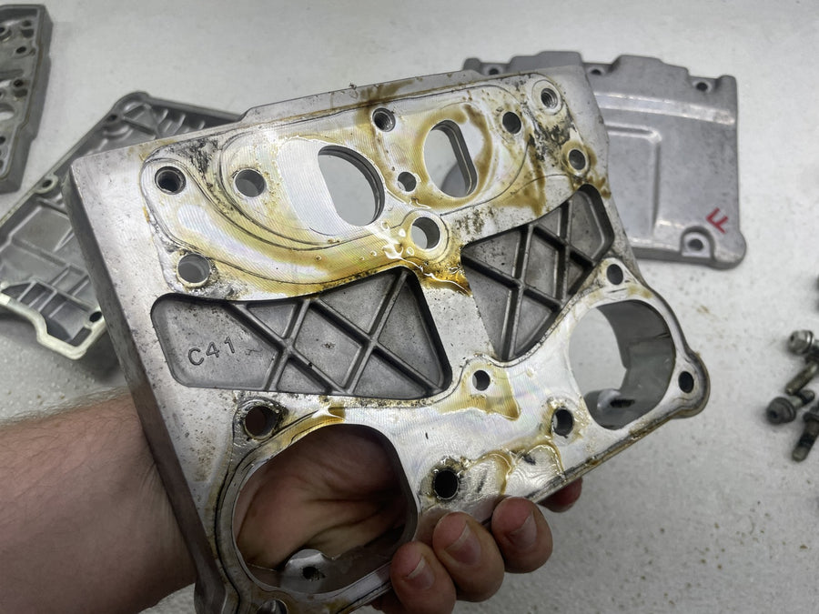 01-06 HARLEY-DAVIDSON SOFTAIL STANDARD FXSTI ENGINE ROCKER BOXES VALVE COVERS