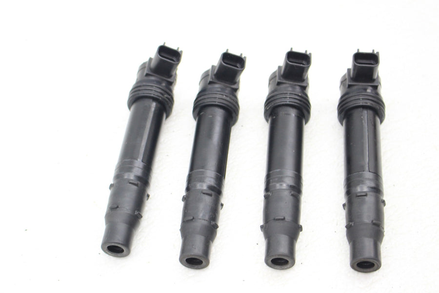 05 06 KAWASAKI NINJA ZX6R 636 IGNITION COILS COIL SPARK PLUG CAPS STICK SET
