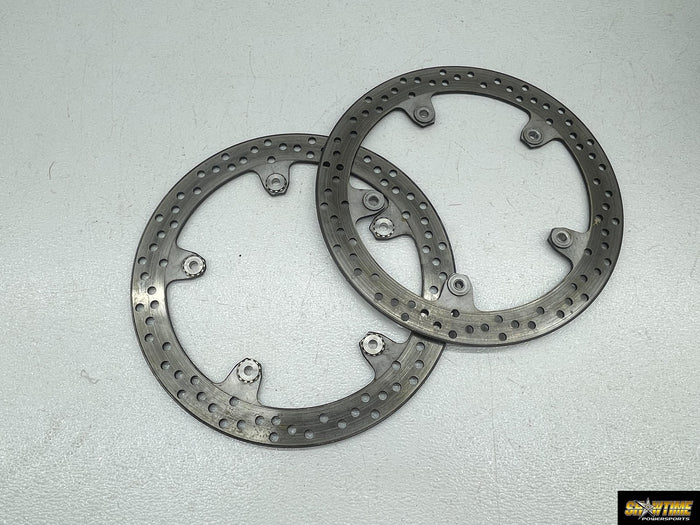 14-16 BMW R NINE T FRONT LEFT RIGHT BRAKE ROTORS DISCS